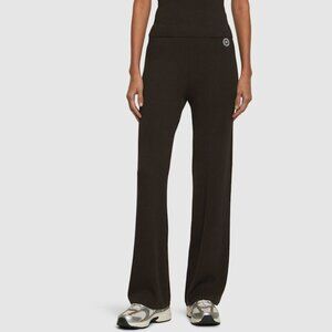 Sporty & Rich SRHWC Ribbed straight-leg Trousers | Brown Size Small